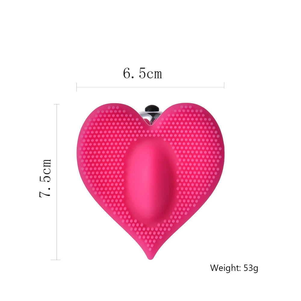 1PCS Silicone Heart Vibrator Clitoris Massager G-Spot Stimulator Outdoor Vibrator Masturbator Sex Toys for Women