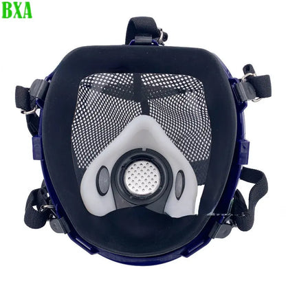 Protective Gas Mask Painting Spraying Organic Vapor Field Spherical Respirator Silicone Chemcial Safety Proof Dust Facepiece