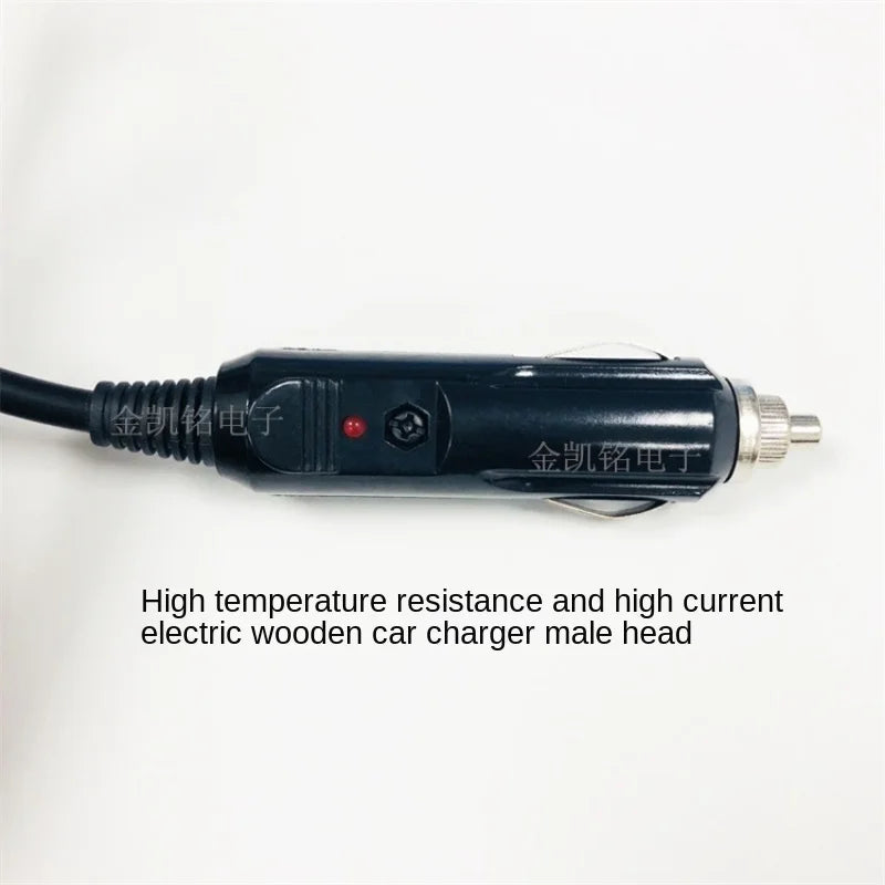 1mm² High-Power Car Charger, Male To DC 5.5*2.1mm Female, Thick Copper, 12V Vehicle Power Cable, 1m