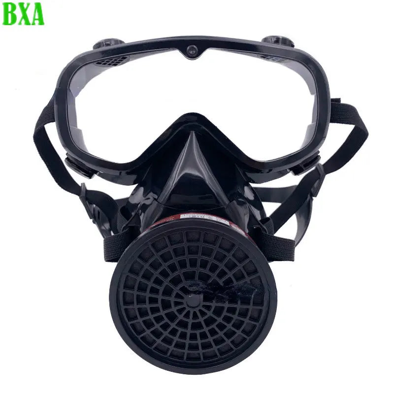 Windproof Protective Anti Bacteria Dust Safety Gas Mask Goggles Spray Paint Chemical Pesticide Filter Box Respirator Widely Used