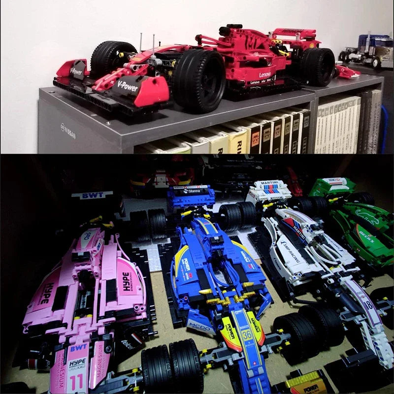 1099PCS Technical Kids MOC F1 Formula Sport Car Building Blocks Racing Vehicle Bricks Toys Gift for Boy Friend