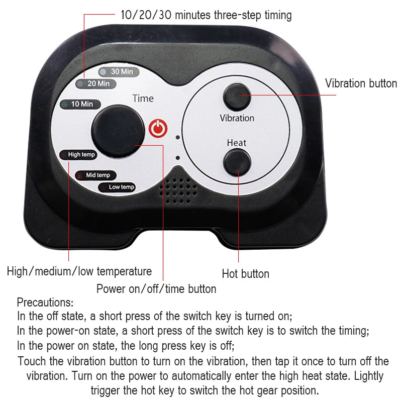 Electric Knee Massager Brace Support Wrap Infrared Heating Therapy Arthritis Cramps Muscle Relax Injury Recovery Rehabilitation