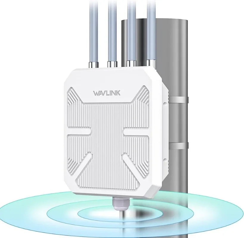 WAVLINK AERIAL AX1800 HD6 Outdoor WiFi AP Dual-Band 2.4GHhz 5GHz Long Range Power Wireless Waterproof Outdoor Router WN573HX1