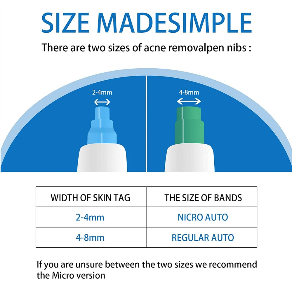 New 2 in 1 Auto Micro Skin Tag Remover Device Standard And Micro Skin Tag Removal Kit Adult Mole Wart Remover Face Care