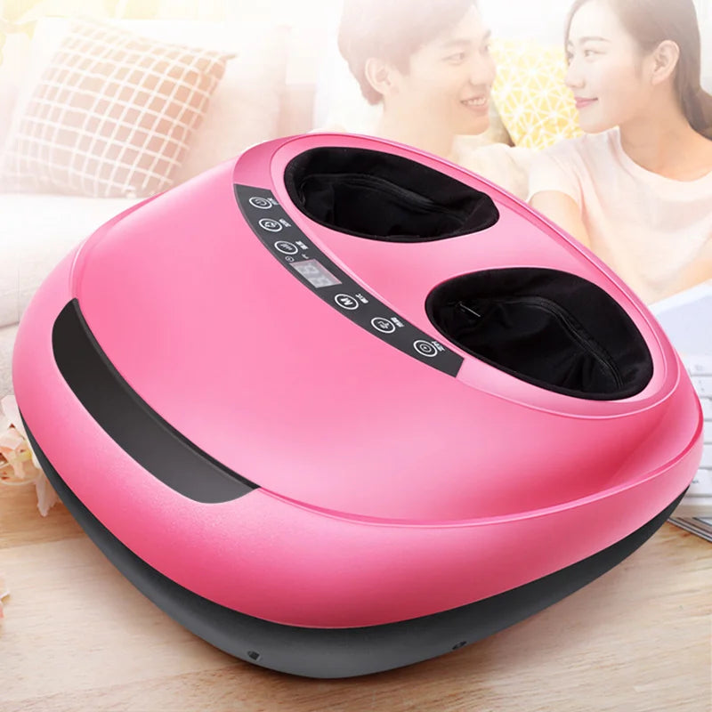 New 220V Electric Antistress 3D Shiatsu Kneading Air Pressure Foot Massager Infrared Foot Care Machine Heating Deep Relax