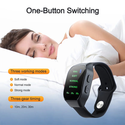 Sleep Aid Watch EMS Fast Sleep Rest Hypnotic Insomnia Artifact Wrist Strap Watch Anti-anxiety Insomnia Hypnotic Device