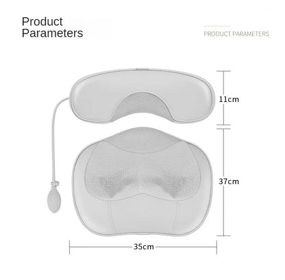 Massage Pillow Cervical Massage Instrument Heating Waist Air Bag Lumbar Spine Neck Household Kneading Shoulder and Neck Massager