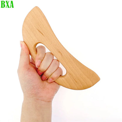 BXA Wooden Scraping Board Massage Gua Sha Tool Slimming Guasha Massage Board Gua Sha Scraper Body Massage Therapy Tool