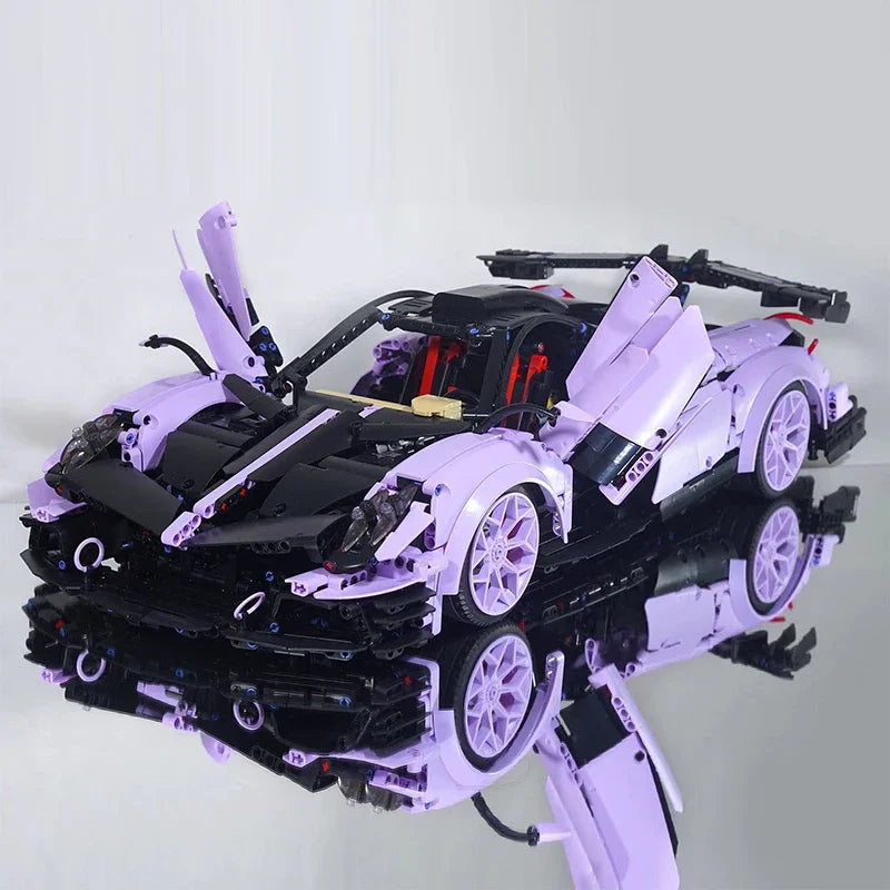 3428PCS Technical MOC Assemble Bricks Vehicle Pagani Huayrar R Super Sport Car Building Blocks New Toys Collection Adult Gifts