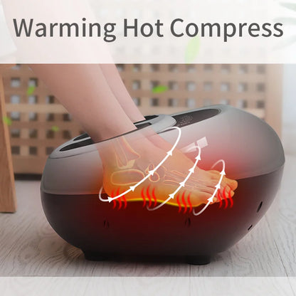 NEW Soft Smart Electric Foot Massager Vibrator Infrared Heating Therapy Shiatsu Massage Air Pressure Fatigue Relief Gift