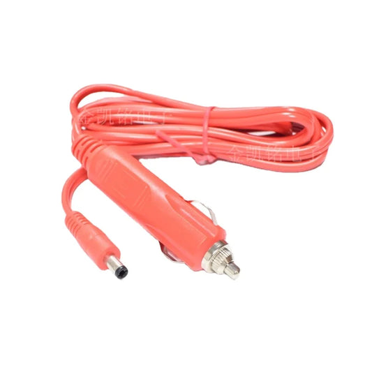 1.8m SPT2-18AWG Cigarette Lighter Male To DC5.5*2.5mm Fork Connector 12V10A Red Car Charger Power Cable