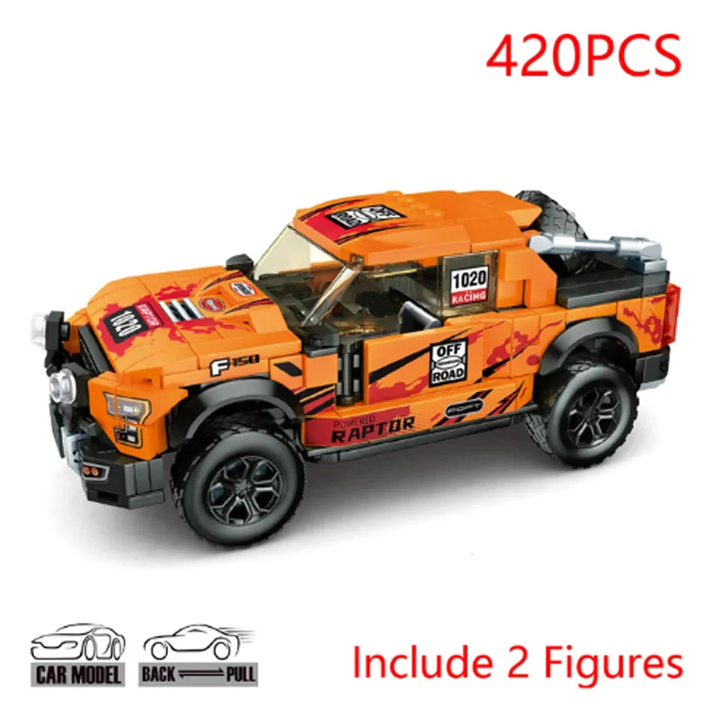 Speed Champions SUV FJ CRUISER Technical Car Vehicle Building Blocks Rally Racers Bricks Model Toys Children Gifts for Kids