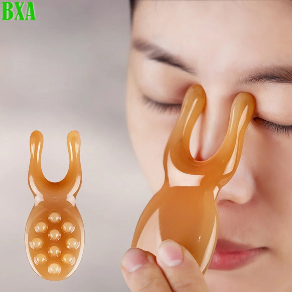 3PCS Plate Reduce Puffiness Nose Lifting Nose Massager Resin Face Nose Lifting Guasha Scraping Massage Facial Tools Massage