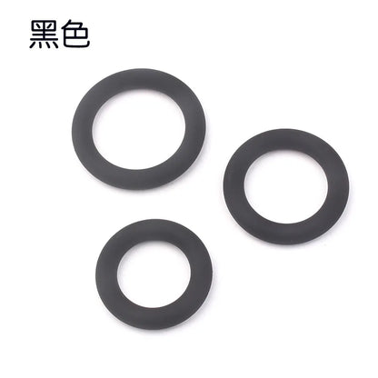 3pcs Male Penis Ring Silicone Cock Semen Lock Rings Delay Ejaculation Stretcher Extender Erotic Men Couples Sperm Ring Sex Toys