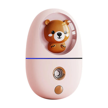 New 35ML Mini Facial Humidifier Cartoon Facial Nano Spray Makeup Skin Moisturizing Hydration Spray Facial Steamer USB