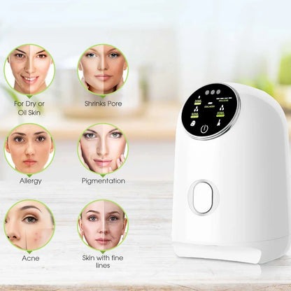 New Automatic DIY Beauty Facial Mask Maker Machine Fruit Vegetable Skincare Acne Treatment Hydration Anti Aging Collagen