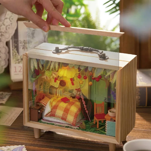 Smart Home DIY Small Wooden Box Series Dream Weaving Series Two Piece Blind Box Doll Storage Forest Children's Toys