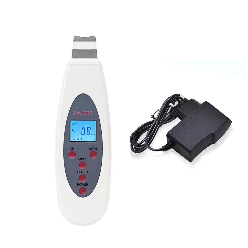 Ultrasonic Skin Scrubber Deep Face Cleaning Machine RemoveFacial Massager Ultrasound Peeling Clean Tone Lift LW006