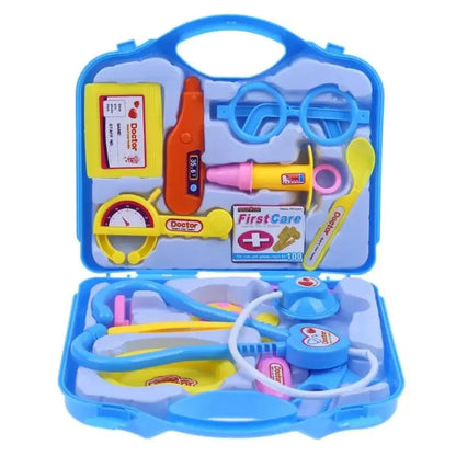 15pcs Children Pretend Play Doctor Nurse Medical Tool Toys Set Portable Suitcase for Girls Boys Gifts Learning Educational Toys