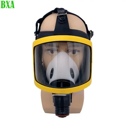 Protective Full Gas Mask Painting Spraying Organic Vapor Pillar Shaped Dustproof Silicone Chemcial Safety Proof Dust Facepiece