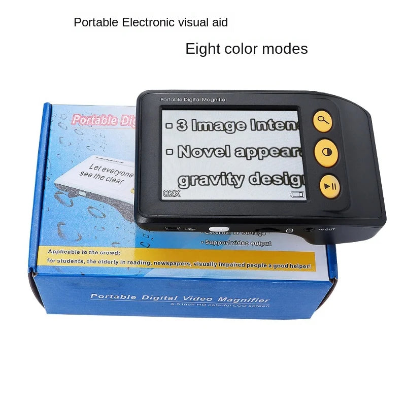 3.5-inch Handheld Electronic Vision Aid for Low Vision, Portable HD Magnifier