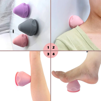 Silicone Solid Adsorption Ball Massage Cone  Psoas Thoracic Spine Back Scapula Foot Yoga Muscle Release Massage Apparatu