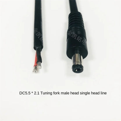 Thick Copper, 1.5mm², 10A, 12V Surveillance DC Power Cable, 0.25m, DC 5.5*2.1mm Connector