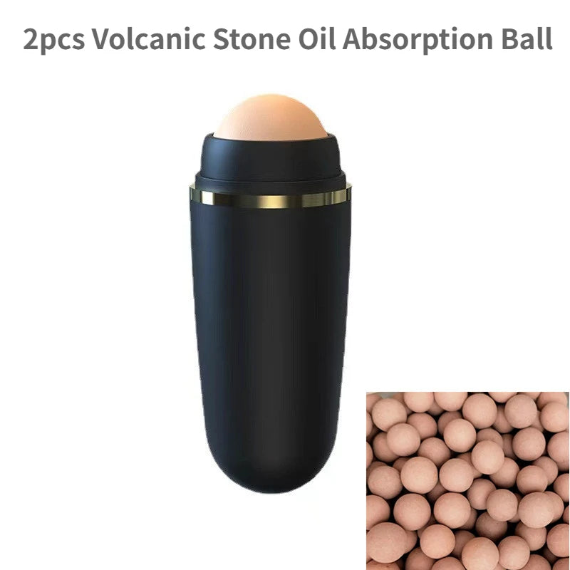 1PC Portable Mini Volcanic Stone Oil Absorption Ball Facial Oil Removal Massage Oil Absorption Ball Cleaning Facial Pores