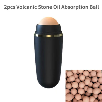 1PC Portable Mini Volcanic Stone Oil Absorption Ball Facial Oil Removal Massage Oil Absorption Ball Cleaning Facial Pores