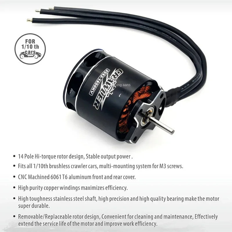 SUPASS 3542 Brushless Motor for 1/10 1/12 Remote Control Tank with Car Toys Accessories