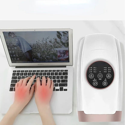 Electric Hand Massage Device Finger Acupoint Wireless Palm Massage Air Pressure Heat Compression Wrist Spa Relax Muscle Relax