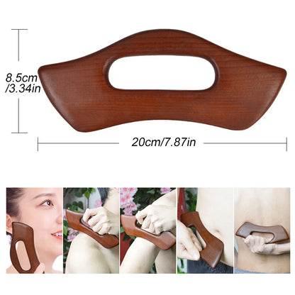 Wooden Gua Sha Scraping Board Wood Lymphatic Drainage Massager Body Sculpting Tools for Anti-Cellulite & Muscle Massage Release