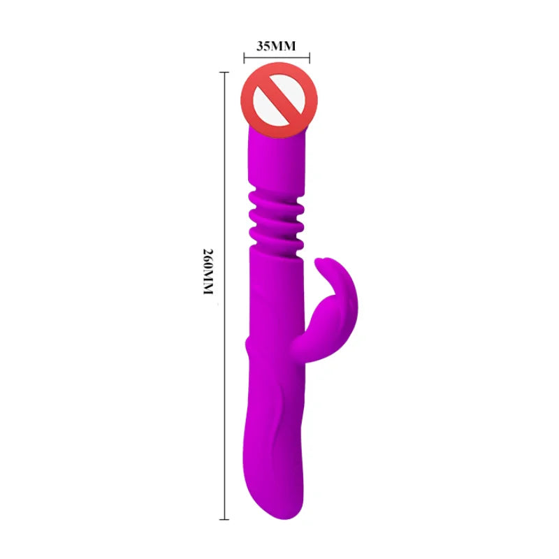 Up&Down Silicone Dildo Vibrator G-spot 12 Vibration+4 Rotation Rechargeable Clitoris Massager Masturbator Sex Toys For Women