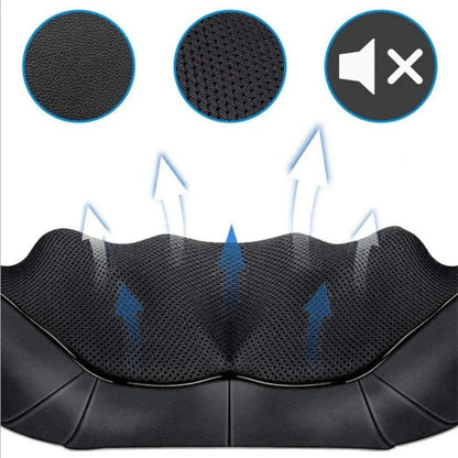 BXA U Shape Shiatsu Back Shoulder and Neck Massager Electric Full Body Massager with Heat Deep Tissue Kneading Pillow Massager