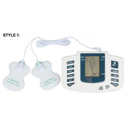 JR309 EMS Tens Massager Unit + 16 Pads + Shoes Electrical Pulse Acupuncture Full Body Relax Muscle Therapy Massage Stimulator