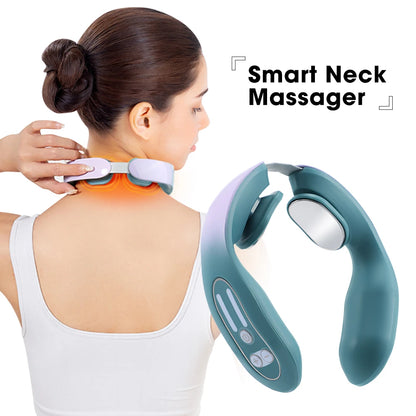 NEW Electric Neck Massager TENS 12 Gear Neck Massager Hot Compress for Shoulder and Neck Heat Muscle Relaxation and Relaxation