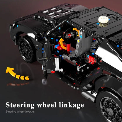 1828Pcs Technical MOC Bat Black Super Racing Car Model Building Blocks City Speed Sport Vehicle Supercar Bricks Toy For Kid Gift