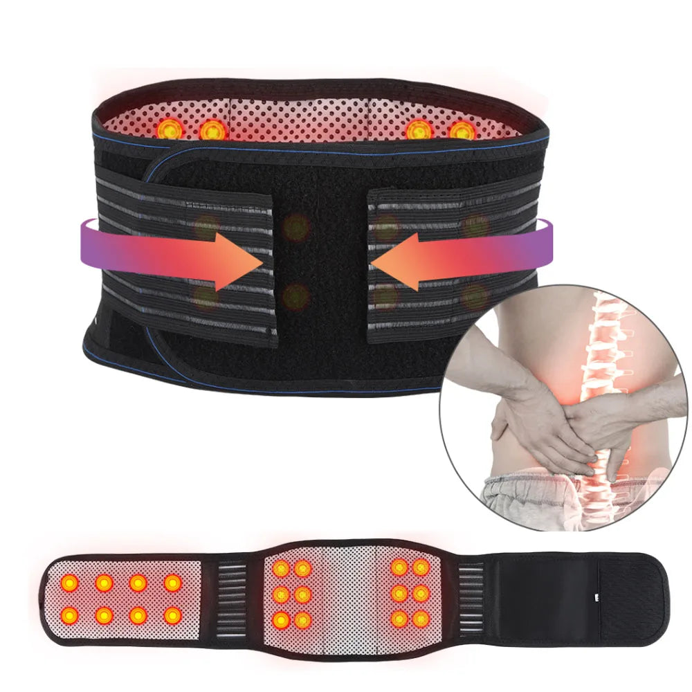 NEW Lumbar Protection Strap Adjustable Lumbar Tourmaline Self-heating Magnetic Lumbar Support Strap Lumbar Warmth Tropical