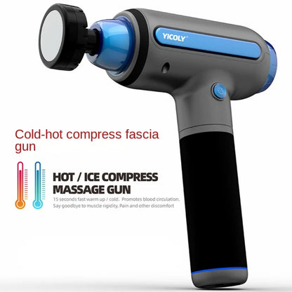 1600-3200RPM Massage Gun Electric Massager Hot and Cold Compress Handheld Fascial Gun Muscle Relaxation Relieve Muscle Soreness