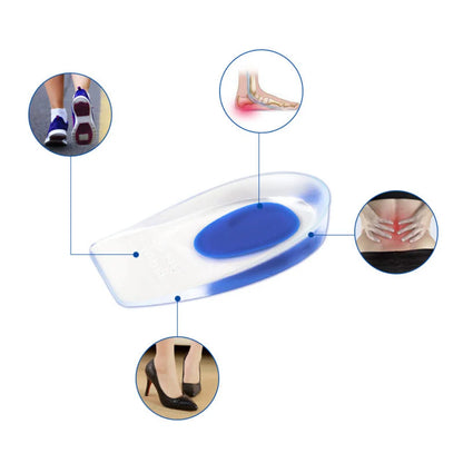 Heel Pad Transparent Motion Cushioning Inner Heightening Insole U-shaped Insole Sports Shock Absorption Inner Heightening Insole