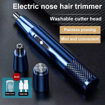 Electric nose hair scissors Rechargeable multi-power shaving 2-in-1 for men and women fully automatic washable shaving nose trim