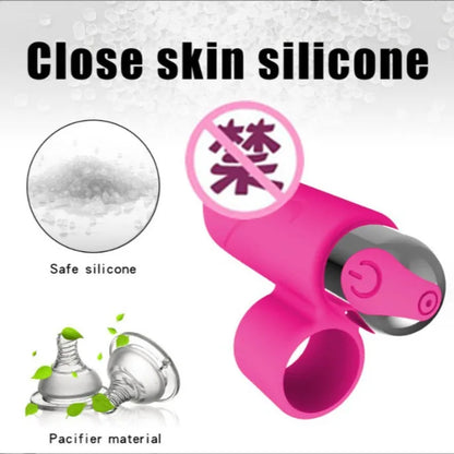 10 Vibration Mode Rechargeable Silicone Bullet Finger Jumping Egg Clitoral G-Spot Stimulators Masturbation Sex Product for Women