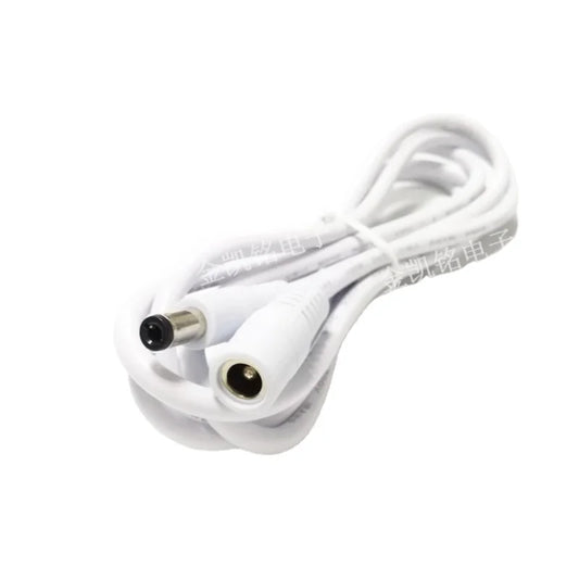 Thick Copper White 19V Power Extension Cable - DC5.5*2.5 - Compatible with JmGO, GPD, ASUS Laptops