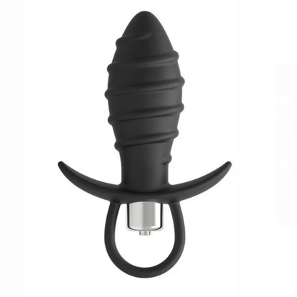 Soft Silicone Vibrating Tread Anal Plug Butt Plug Masturbator Vibrator Teat Sex Toys for Men/Women