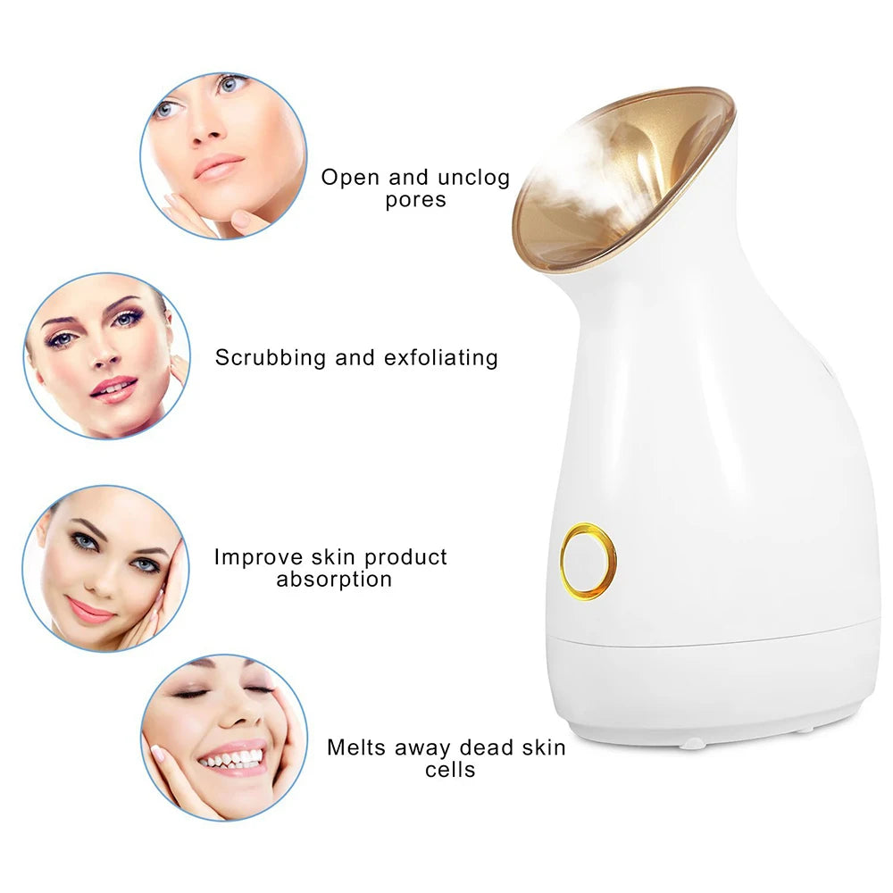 NEW Facial Steam Spray Mr. Nano Facial Steam Beauty Facial Treatment Deep Clean Facial Humidifier Moisture Preserving Heat Spray