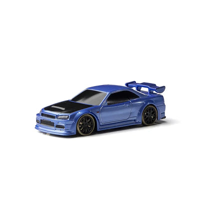 1:76 Turbo Racing C64 Drift RC Car With Gyro Radio Full Proportional Remote Control Toys RTR Kit For Kids and Adults