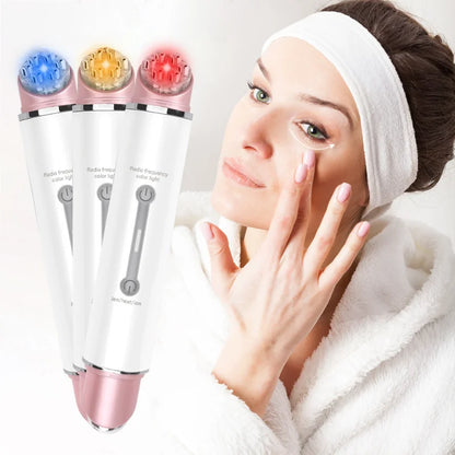 Eye Massage Stick Eye Bags Dark Circles Puffiness and Wrinkle Removal LED Photon Massage EMS Electronic Facial Eye Massager