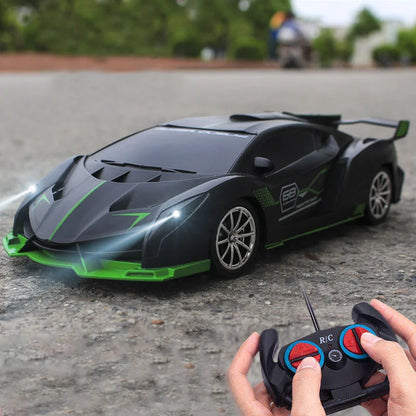 1:18 4DWC RC Car With Led Light  Radio Remote Control Cars Sports Car High-speed Drift Car Boys Toys For Children