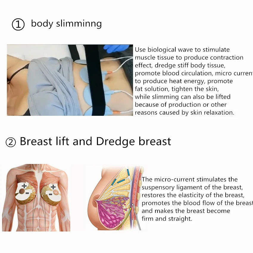 Body Shaping Massage Effective Ems Muscle Stimulator Bio Micro-Current Slimming Machine for Fat Loss And Breast Enhancement