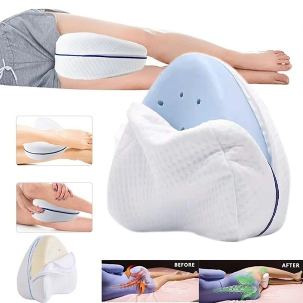 1PCS Home Sleeping Orthopedic Memory Foam Leg Pillow Back Pad Cushion Hip Body Joint Muscle Relax Thigh Leg Orthopedic Sciatica